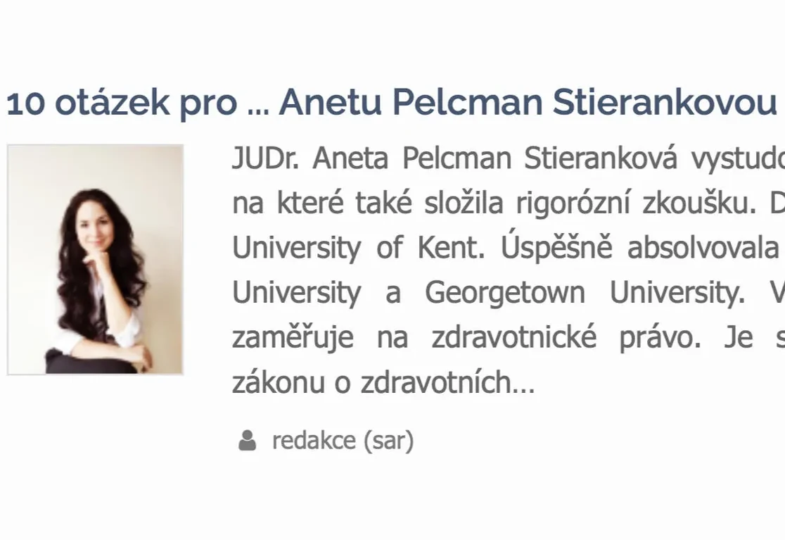 Rozhovor pro ePrávo